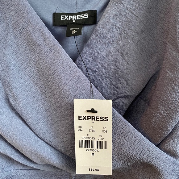 Express V Neck Mini Dress - Picture 2 of 7